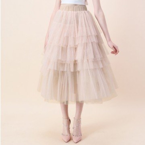 NWT ChicWish Love Me More Tulle Skirt XS/S - Picture 1 of 8